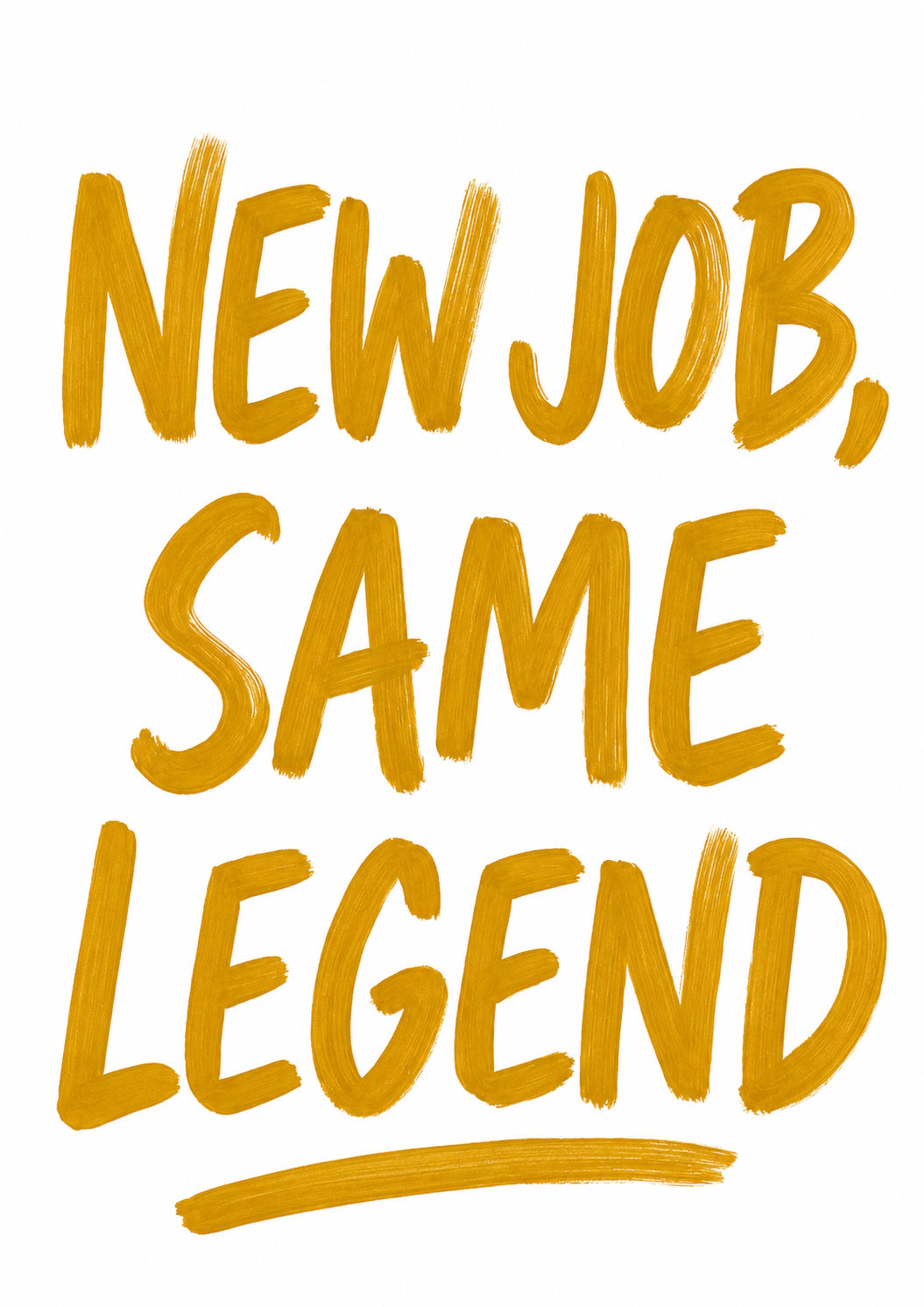 New job Personalised Card