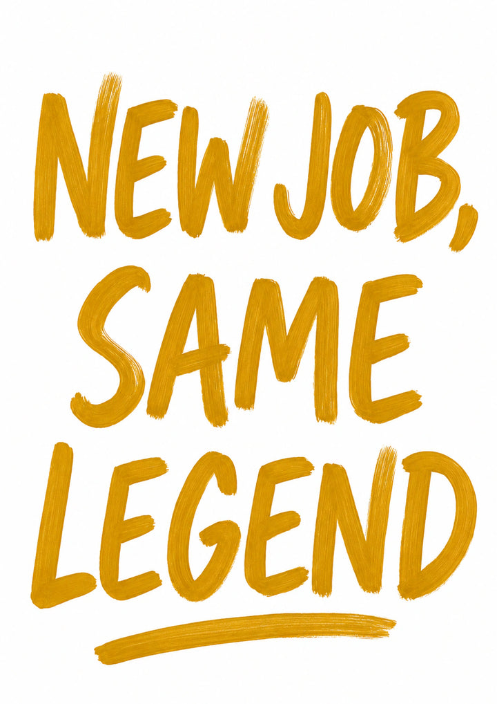 New job Personalised Card