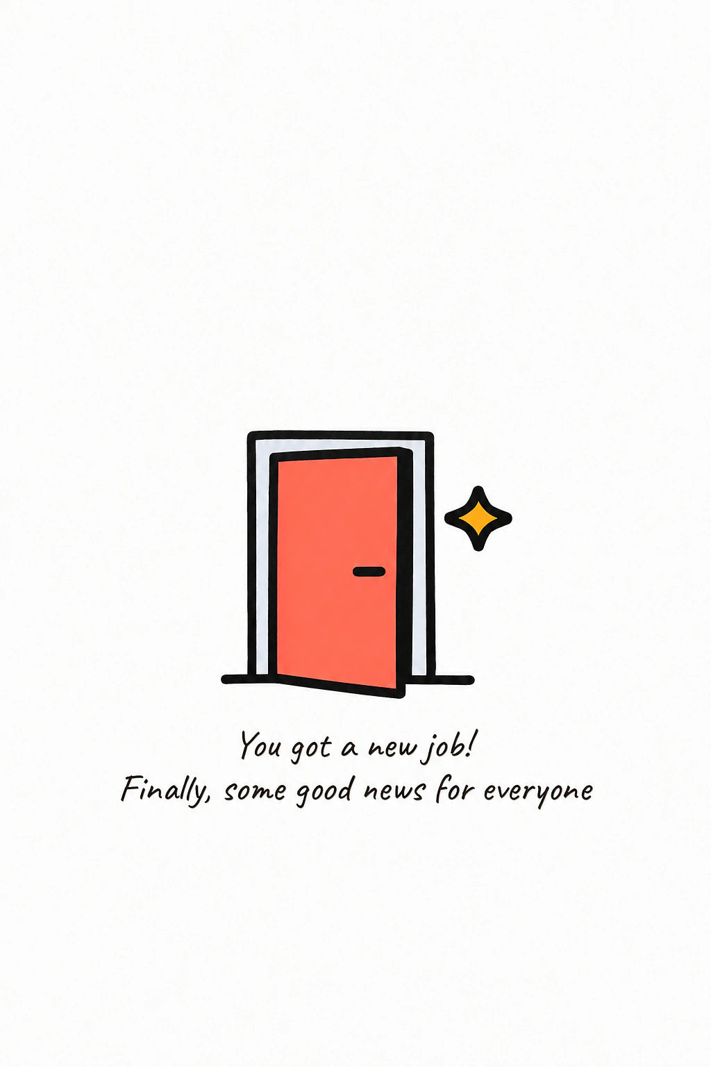 New job Personalised Card