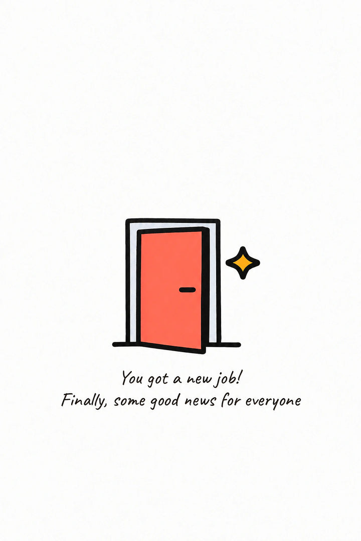 New job Personalised Card