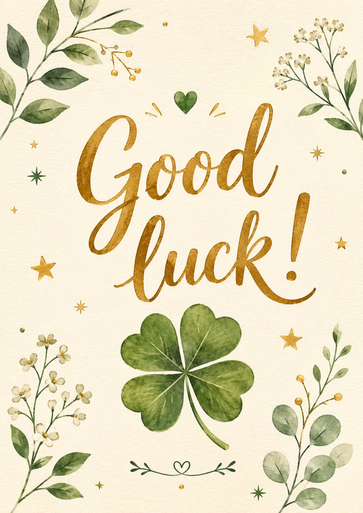 Good luck Personalised Card