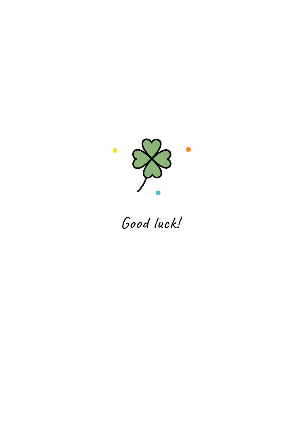 Good luck Personalised Card