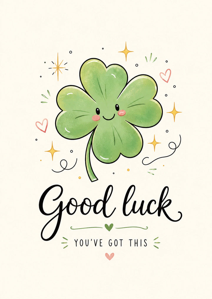 Good luck Personalised Card