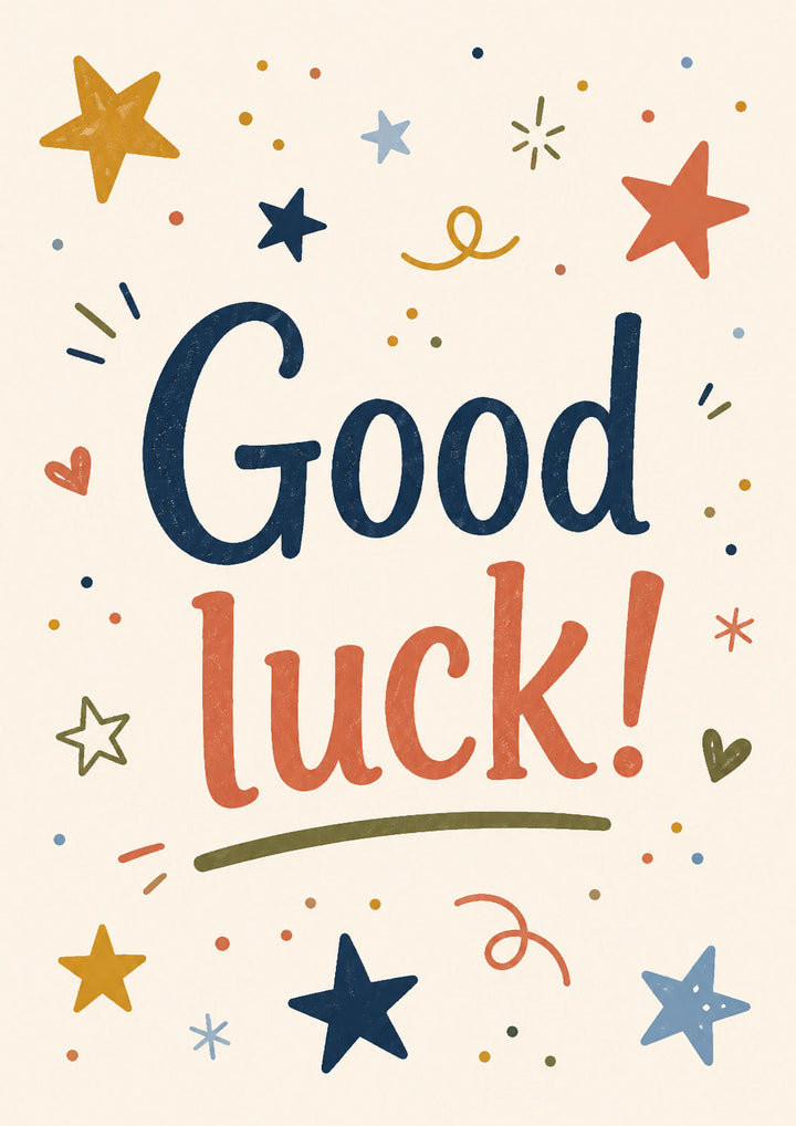 Good luck Personalised Card