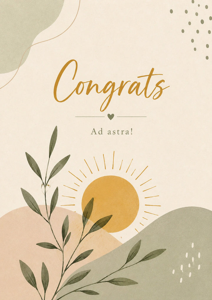 Good luck Personalised Card