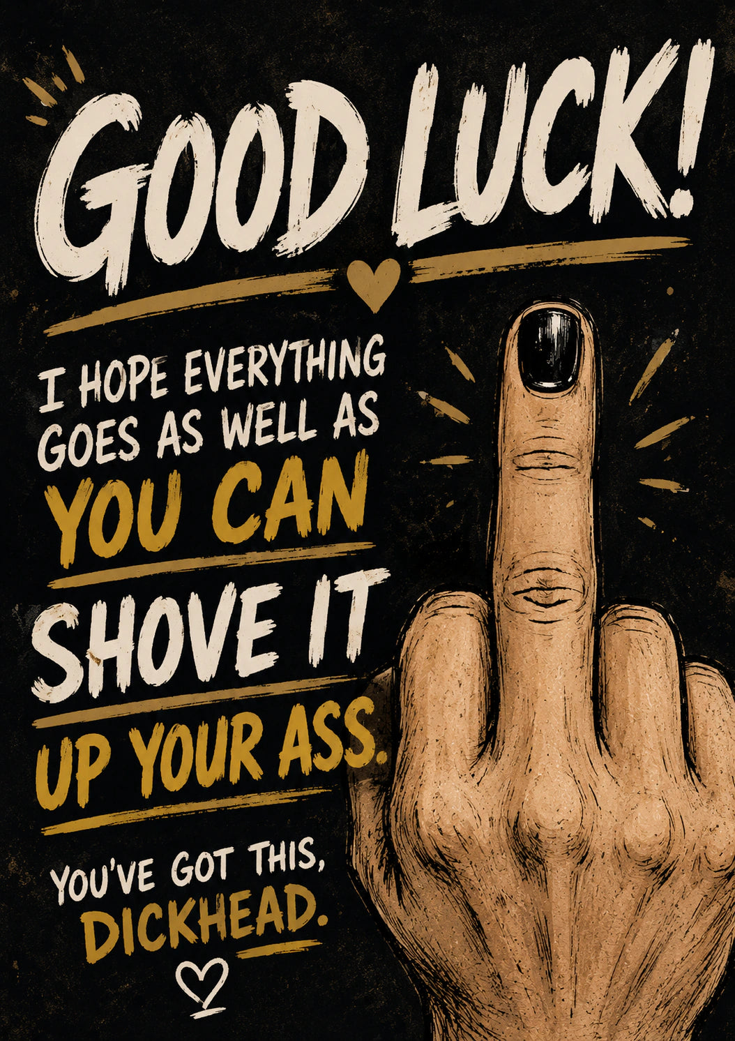 Good luck Personalised Card