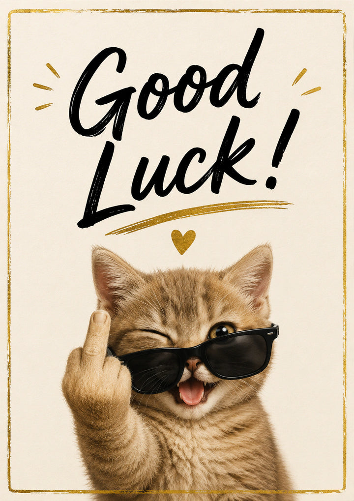 Good luck Personalised Card