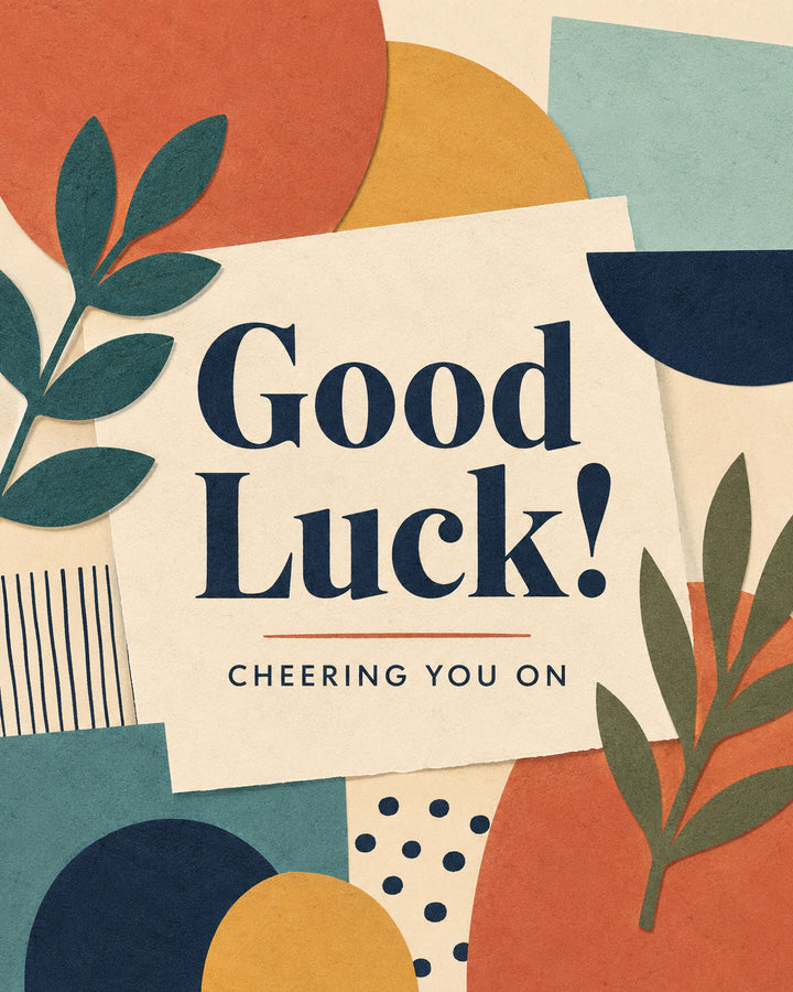 Good luck Personalised Card