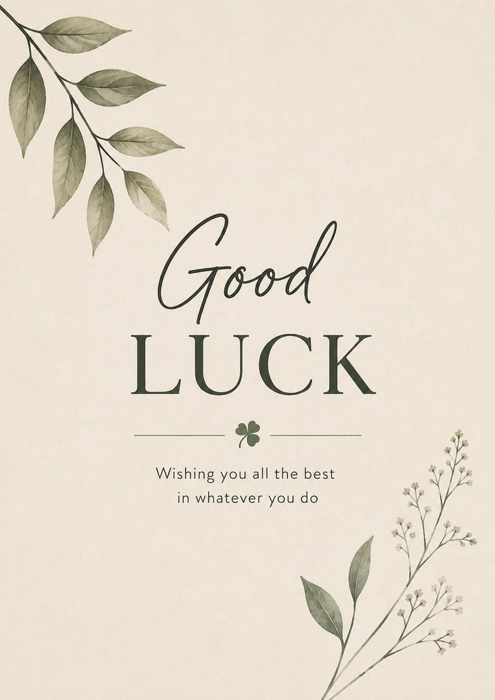 Good luck Personalised Card