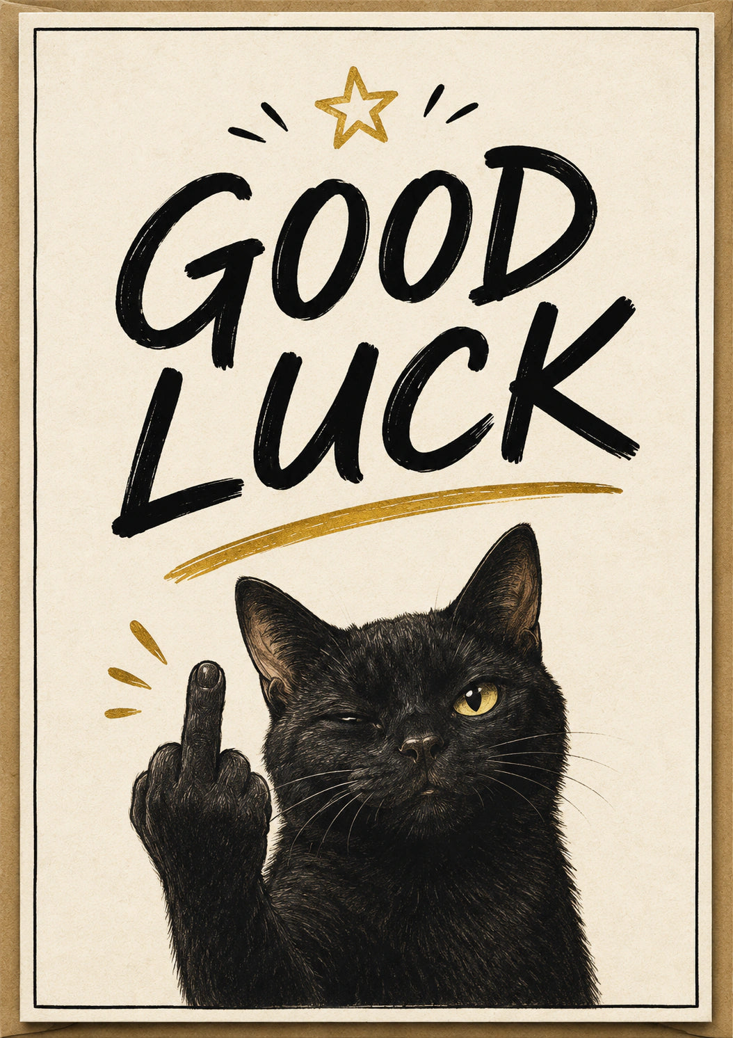 Good luck Personalised Card