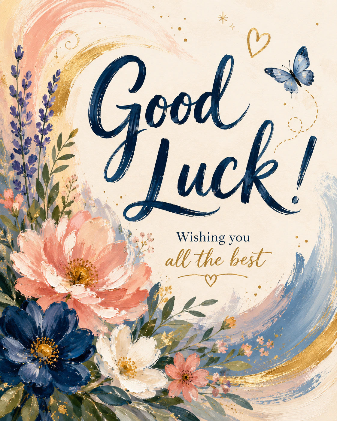 Good luck Personalised Card