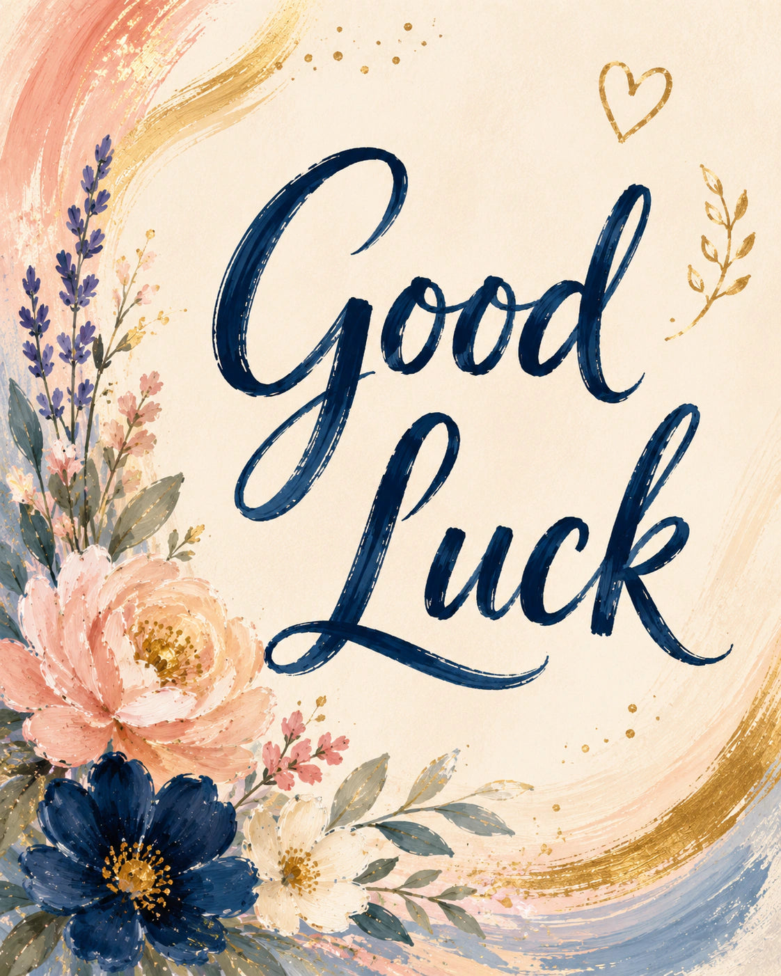 Good luck Personalised Card