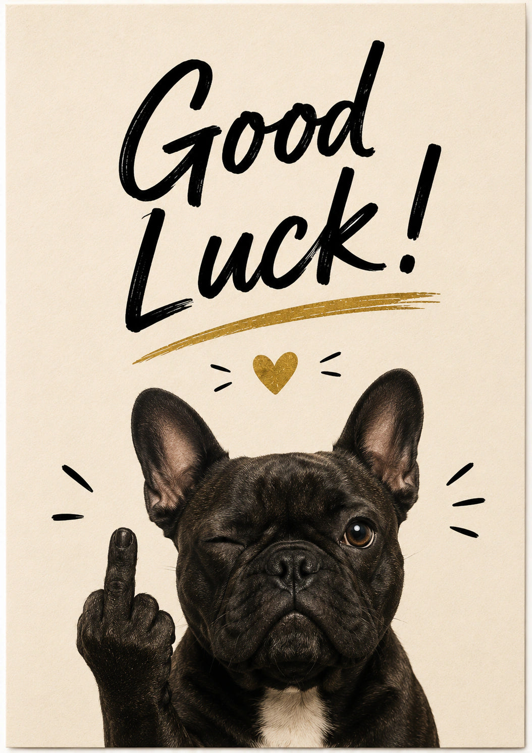 Good luck Personalised Card
