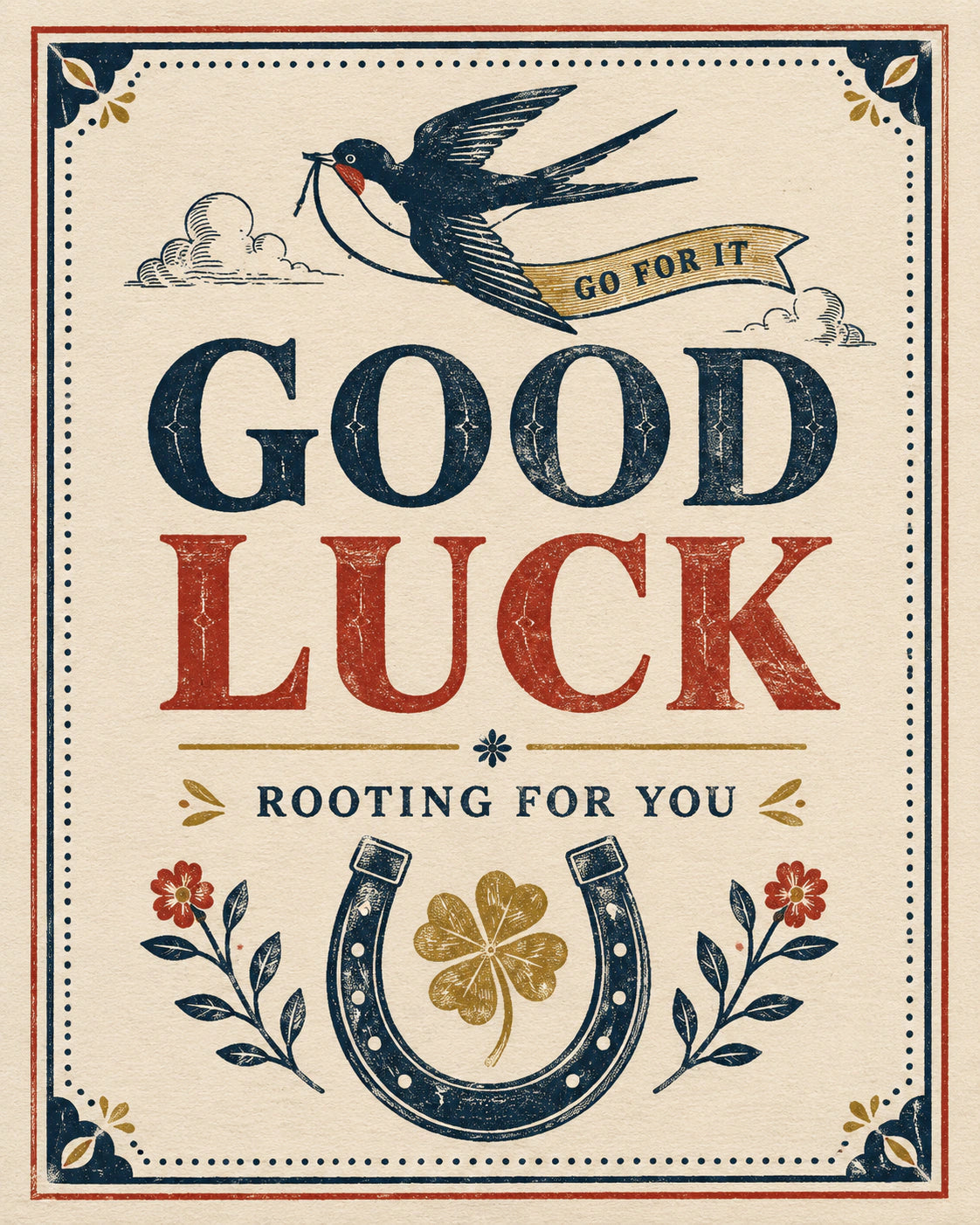 Good luck Personalised Card