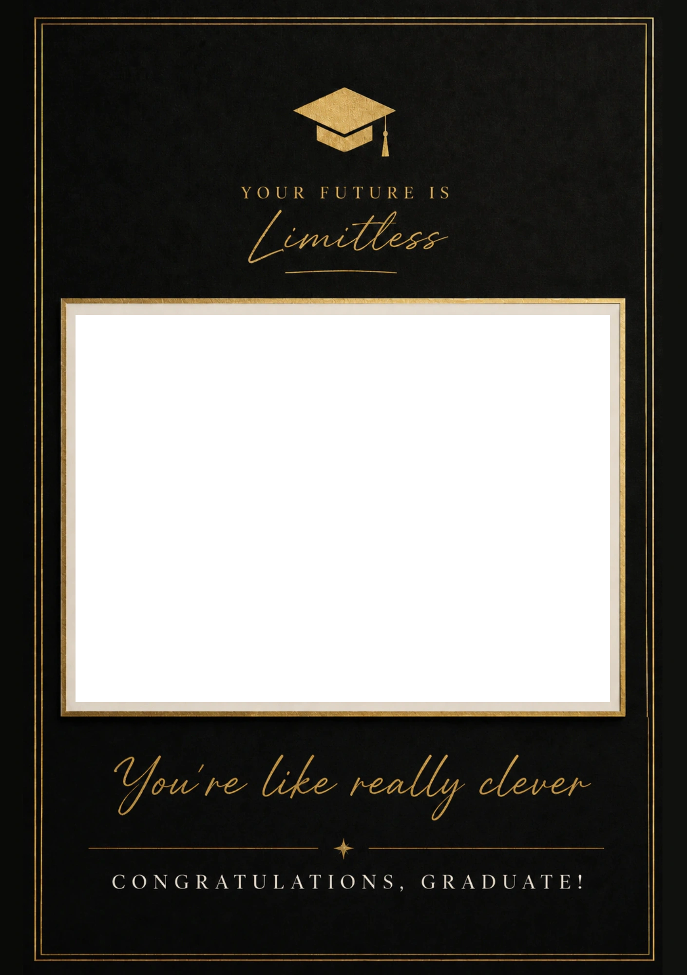 Graduation - Personalised Card — with punch holes