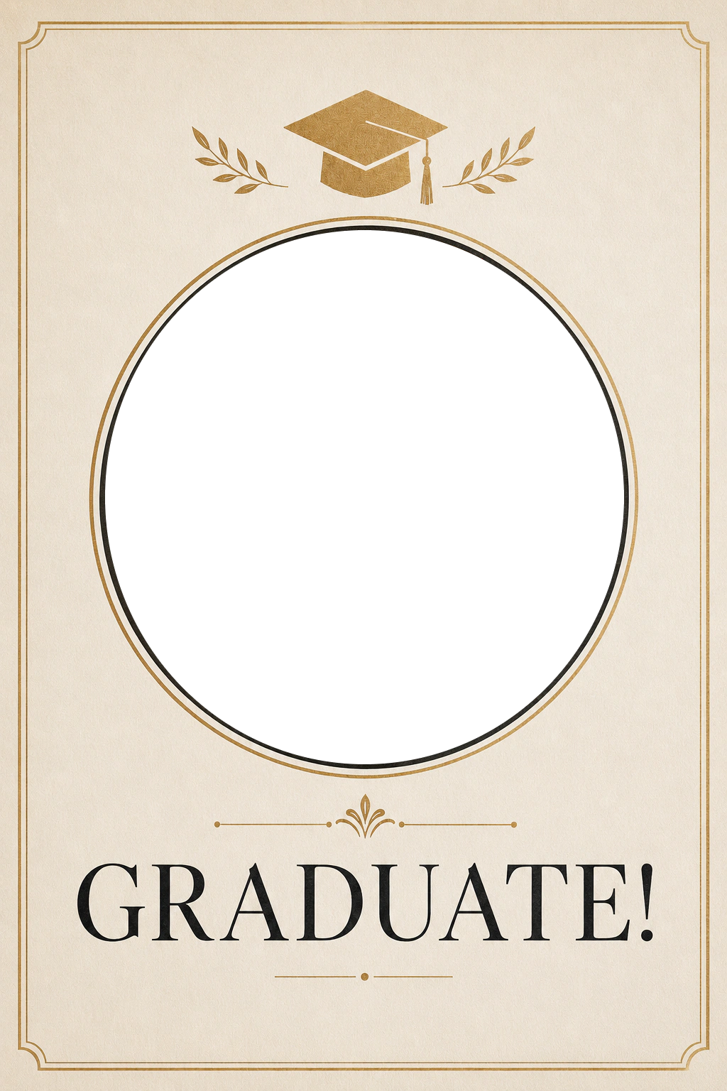 Graduation - Personalised Card — with punch holes