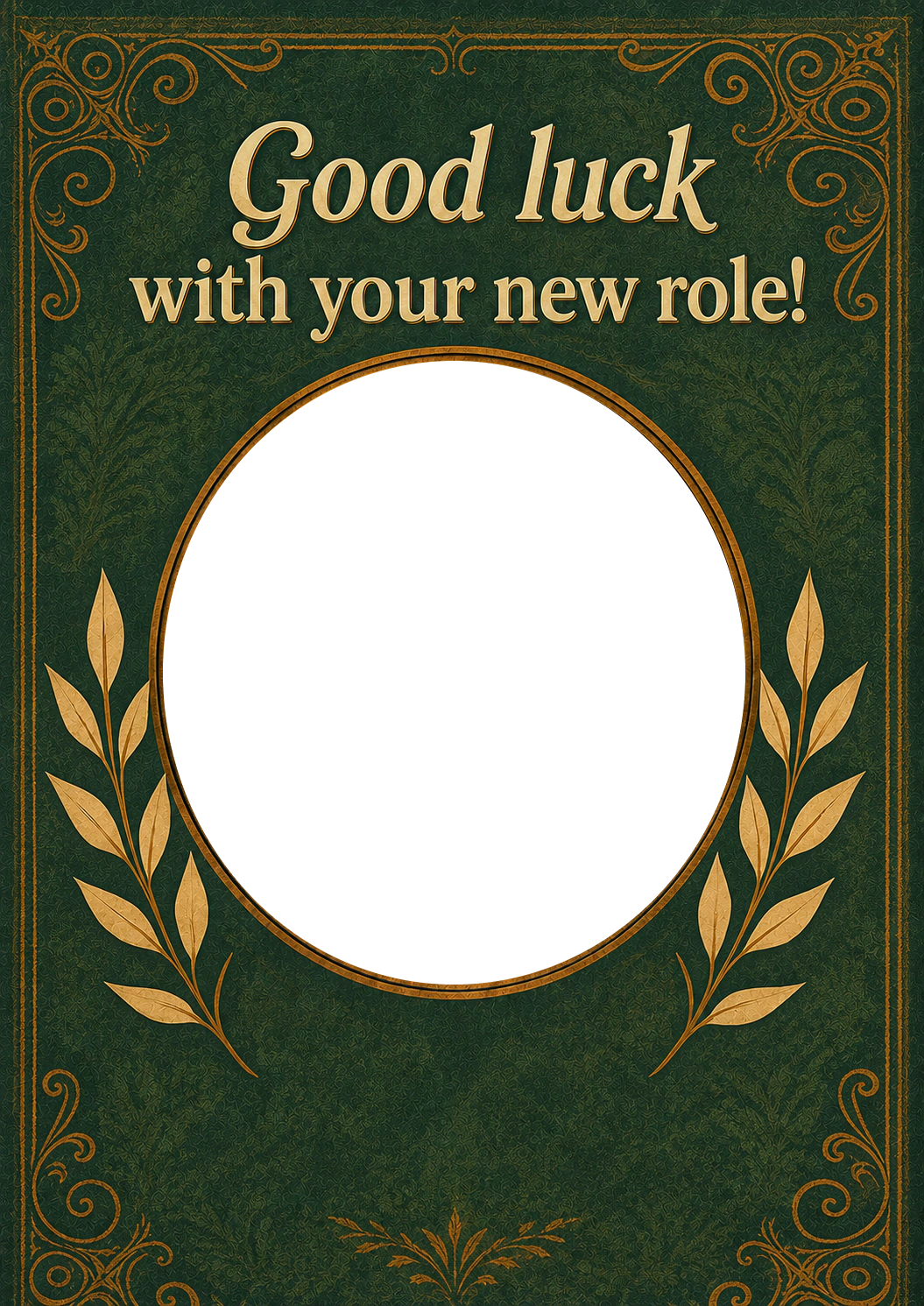 New Job - Personalised Card — with punch holes