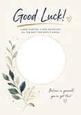 Load image into Gallery viewer, Good Luck - Personalised Card — with punch holes
