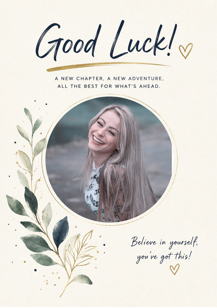 Good Luck - Personalised Card