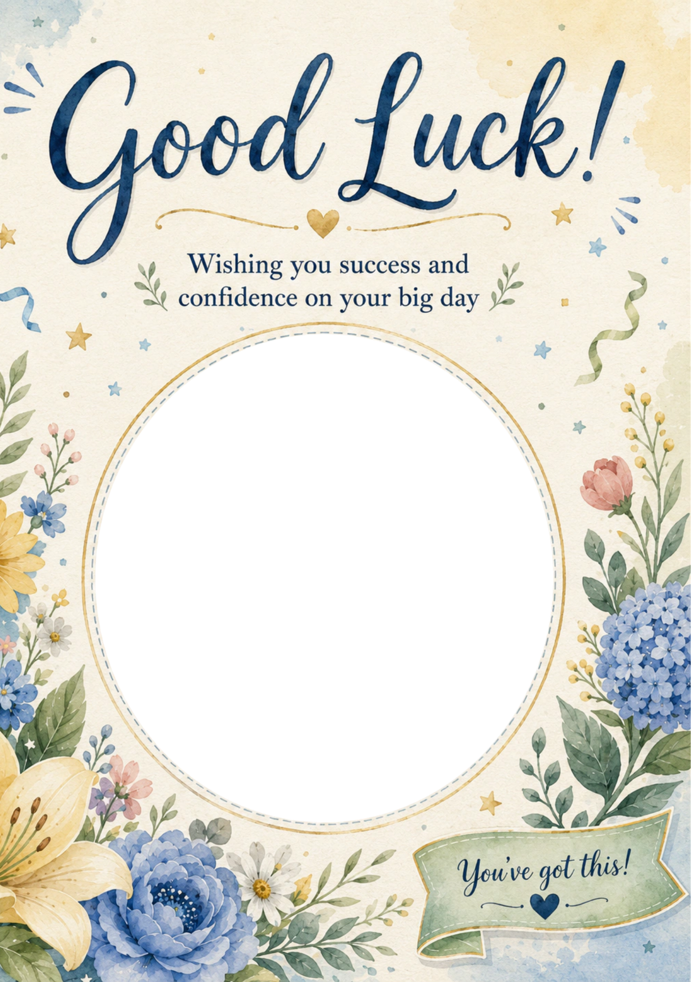 Good Luck - Personalised Card
