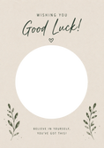 Load image into Gallery viewer, Good Luck - Personalised Card — with punch holes
