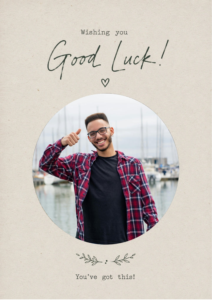 Good Luck - Personalised Card