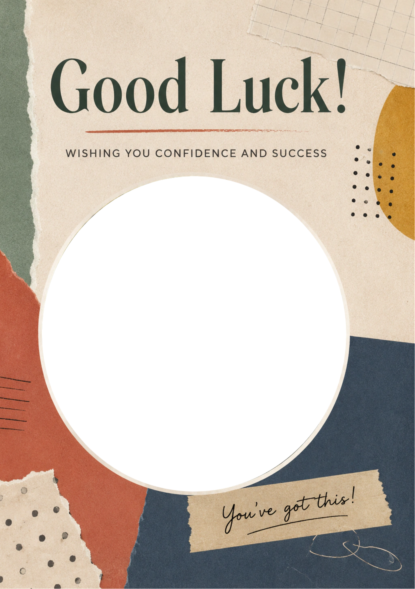 Good Luck - Personalised Card