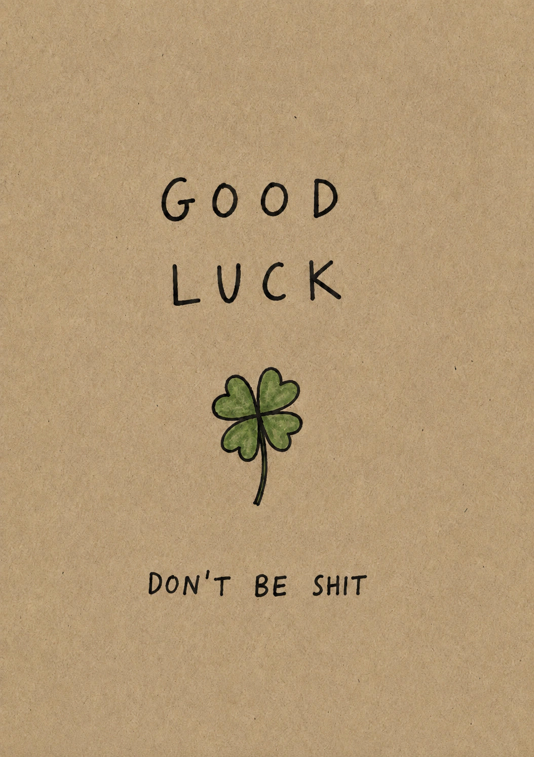 Good luck Personalised Card