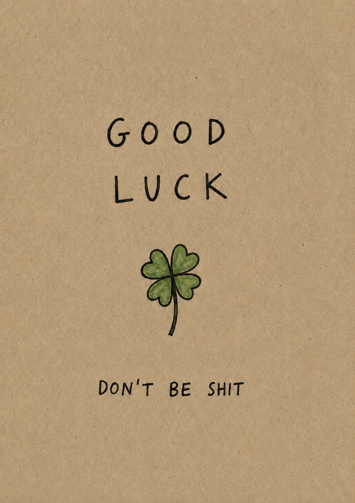 Good luck Personalised Card