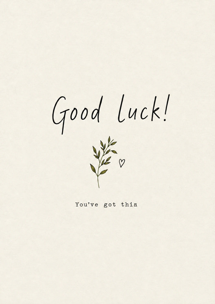 Good luck Personalised Card