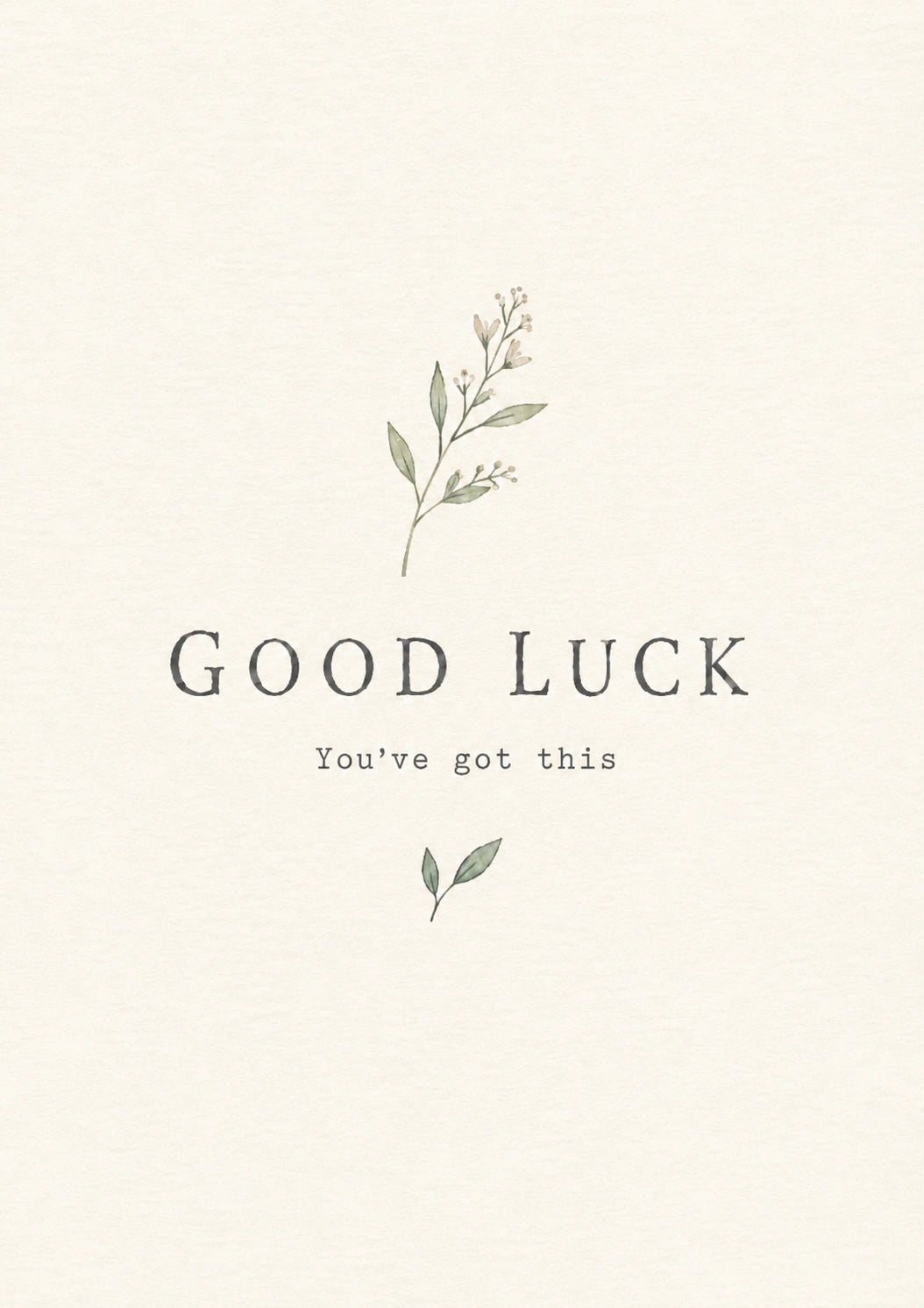 Good luck Personalised Card