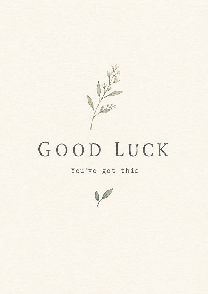 Good luck Personalised Card