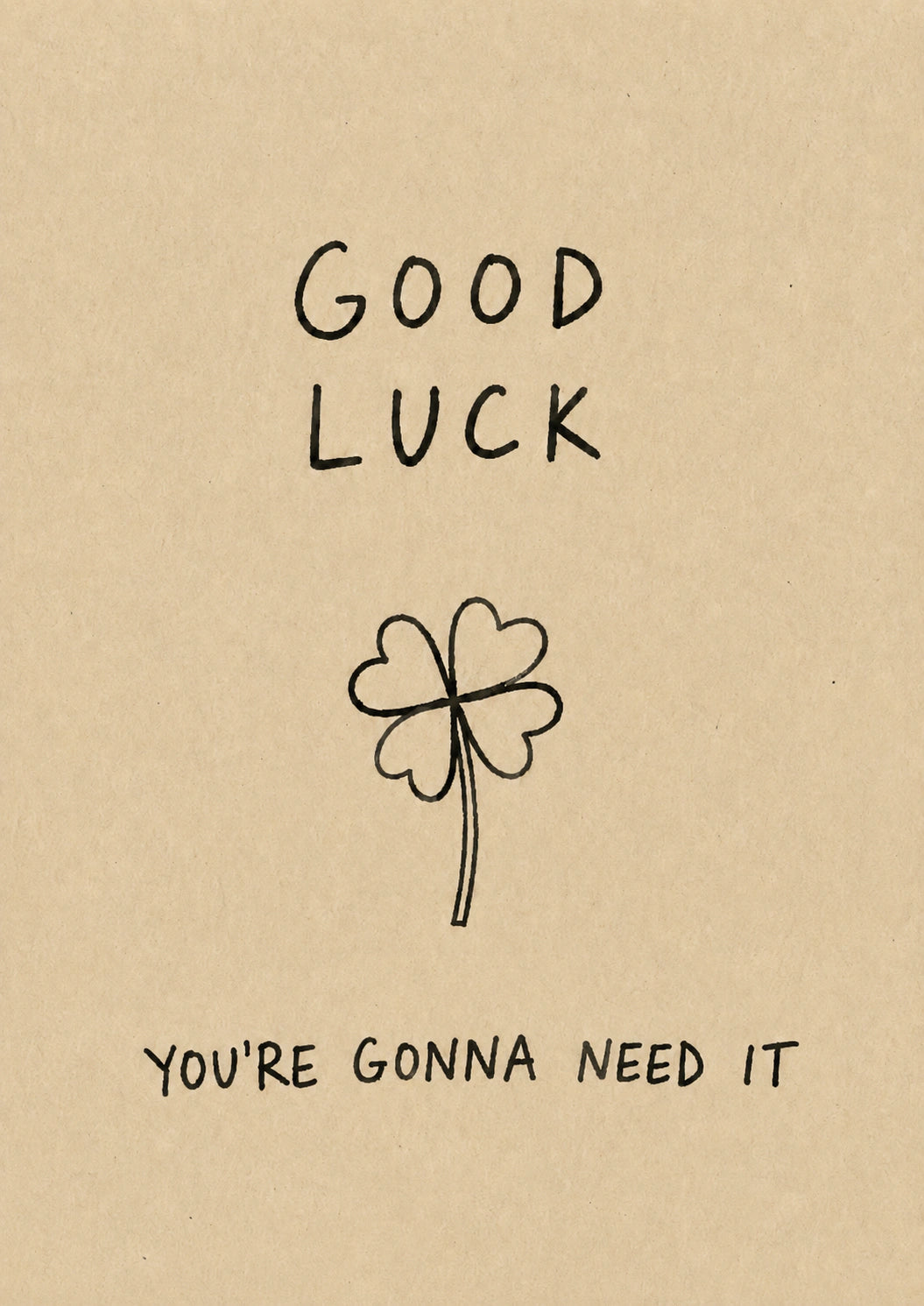 Good luck Personalised Card