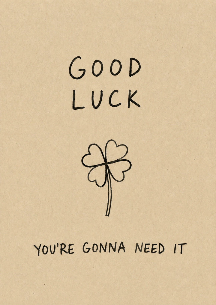 Good luck Personalised Card