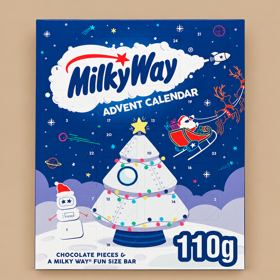 Milky Way Whipped White Nougat Chocolate Advent Calendar