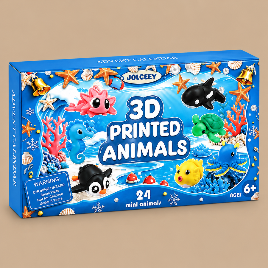 3D Printed Ocean Animals Advent Calendar