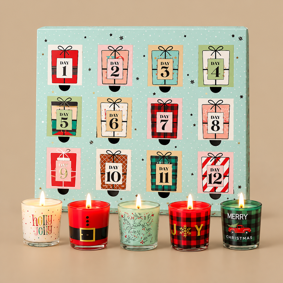 12 Days Christmas Scented Soy Candles