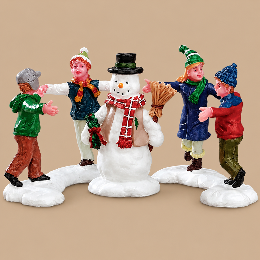 Lemax Christmas Village Ring Around The Snowman