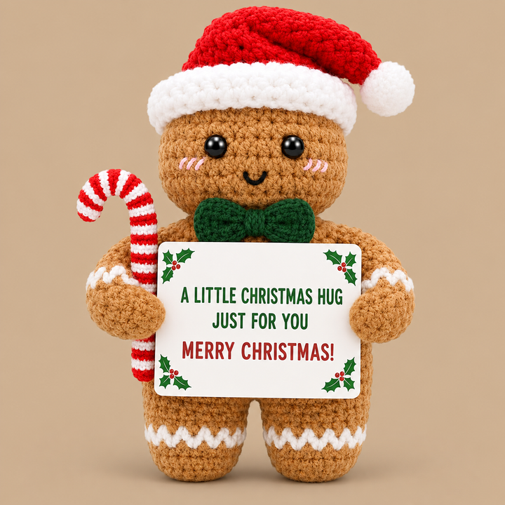 Handmade Crochet Gingerbread Man