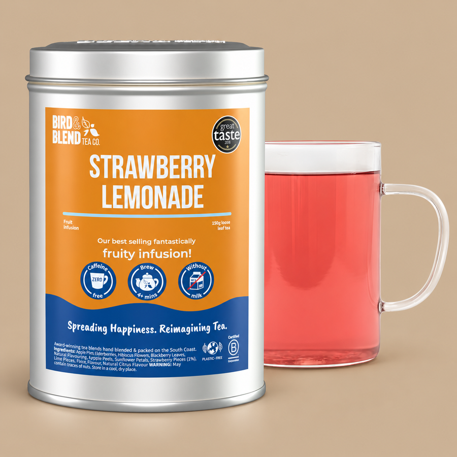 Bird & Blend Strawberry Lemonade Cold Brew Tea 150g Tin