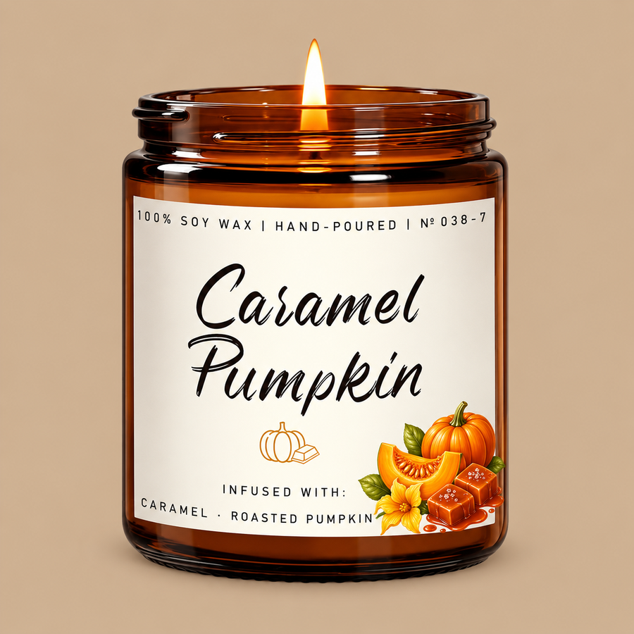 Caramel Pumpkin Scented Candle 7oz