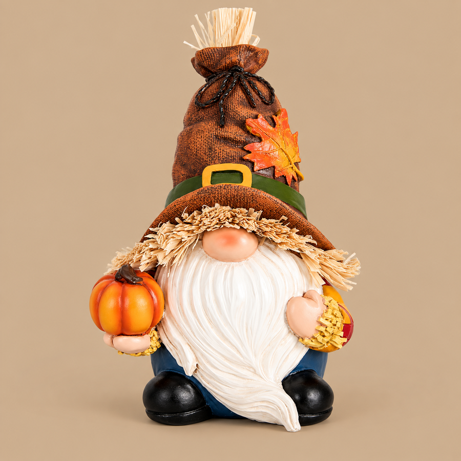 Autumn Gonk Ornament with Pumpkin