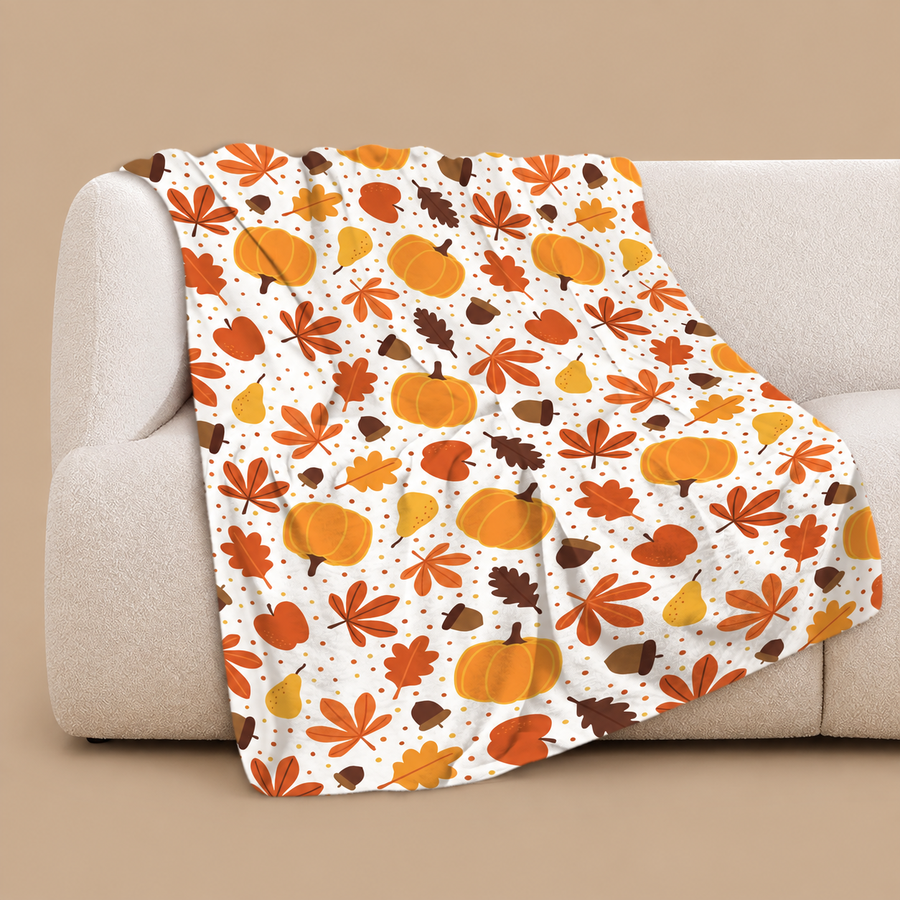 40x50in Autumn Flannel Throw Blanket