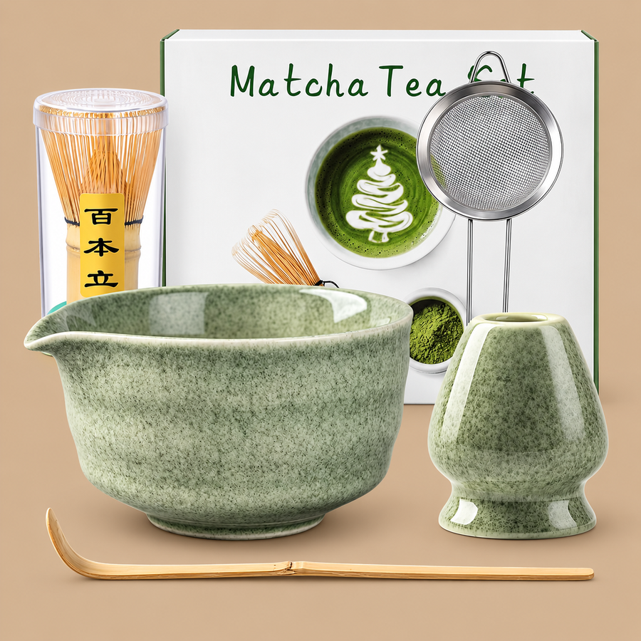 Handcrafted Japanese 5pcs Matcha Whisk Set