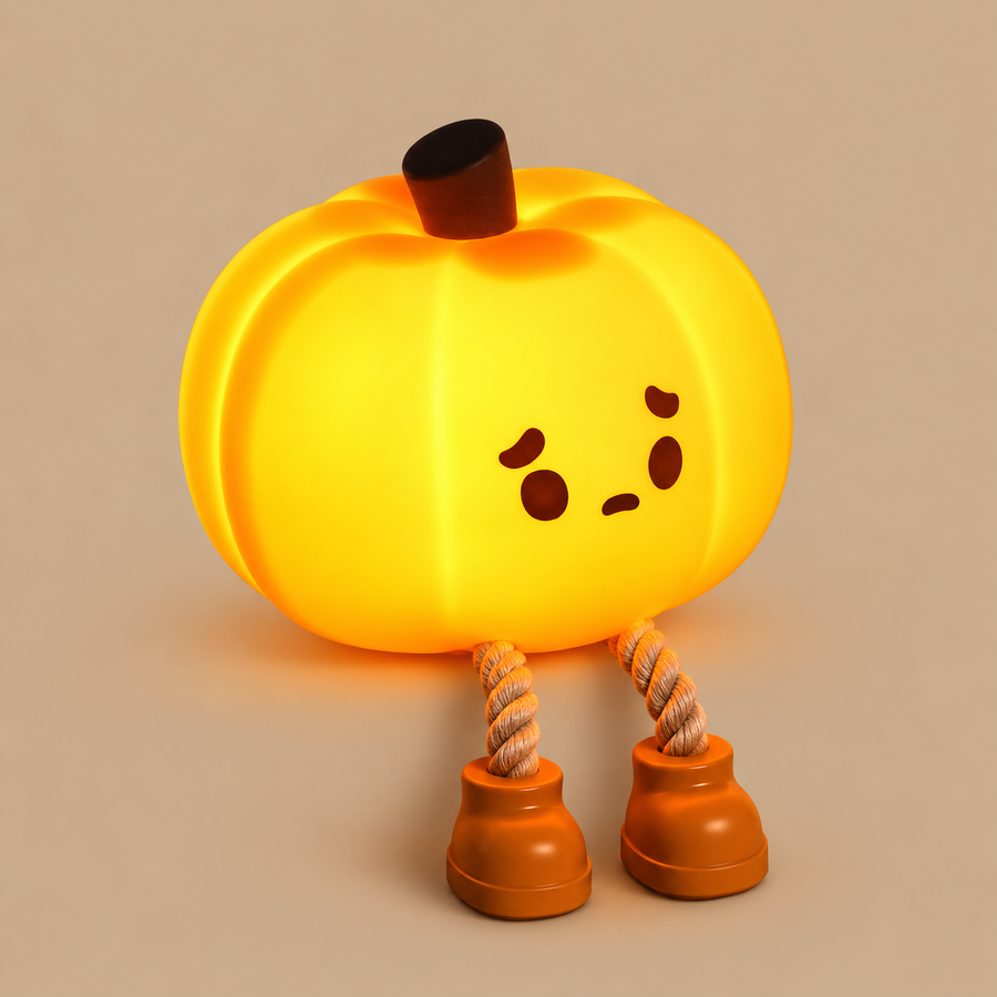 Sad Pumpkin LED Night Light