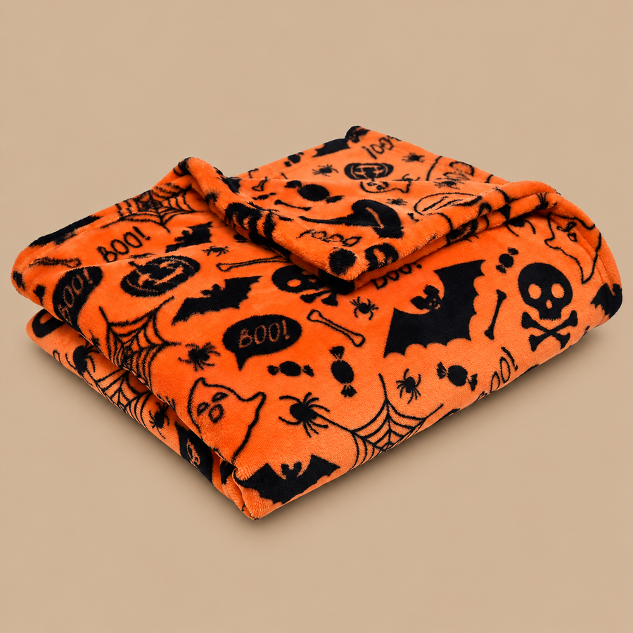 Spiders & Bats Fleece Blanket 120 x 150cm