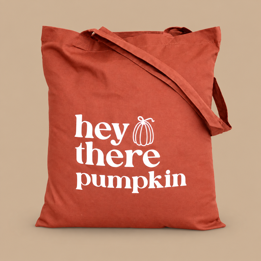 Hey There Pumpkin Canvas Tote Bag