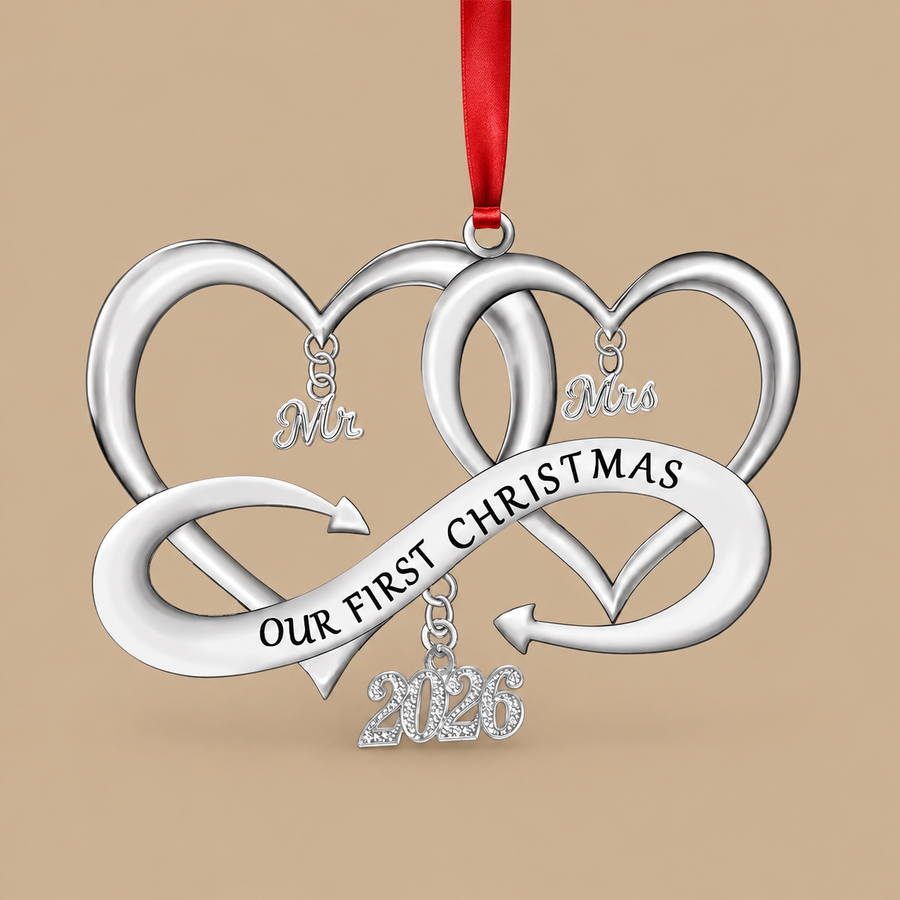 Mr and Mrs First Christmas Bauble