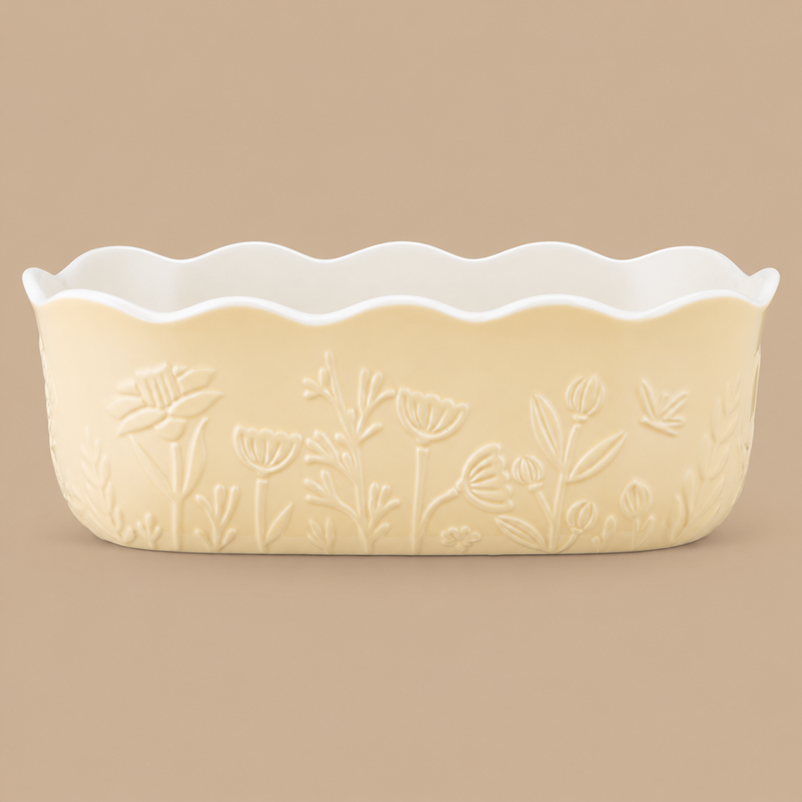 Mason Cash in The Meadow Yellow Loaf Pan