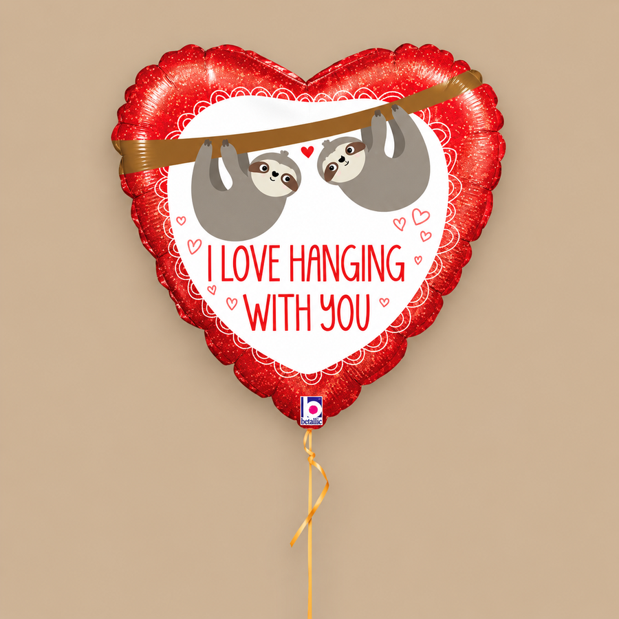 Sloth Heart Balloon In A Box